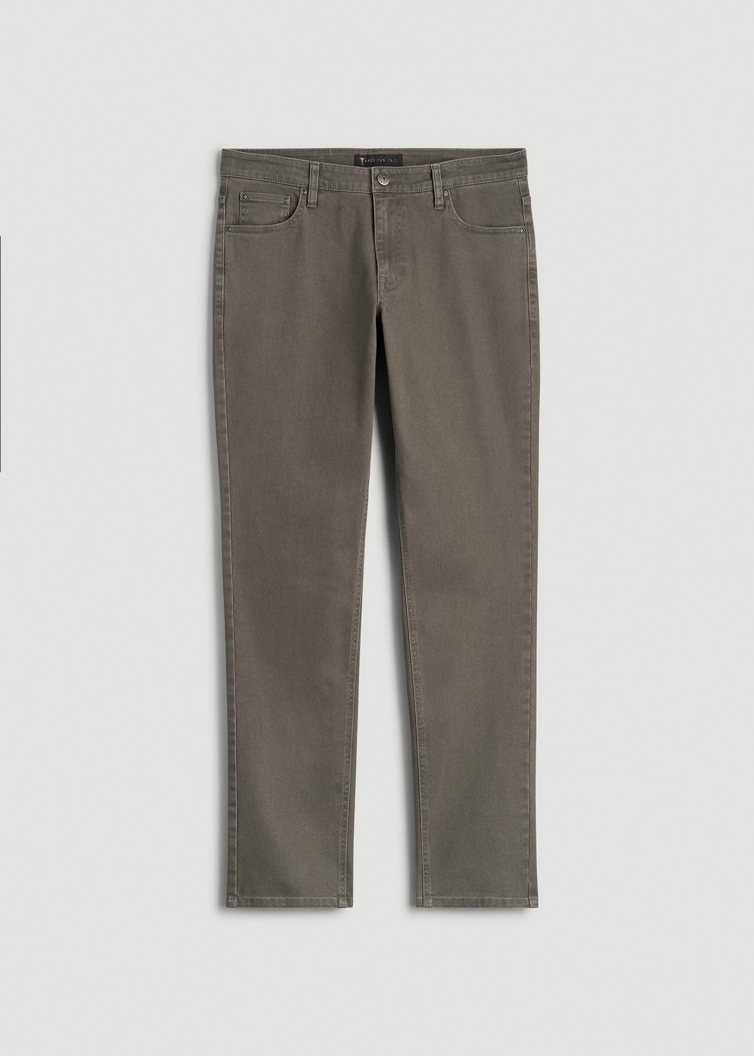 Carman Tapered Fit Colored Jeans for Tall Men in Sage Male Product Image