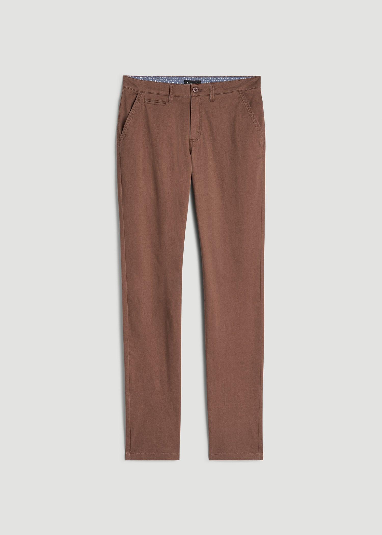 Carman TAPERED Chinos for Tall Men in Otter Brown Male Product Image
