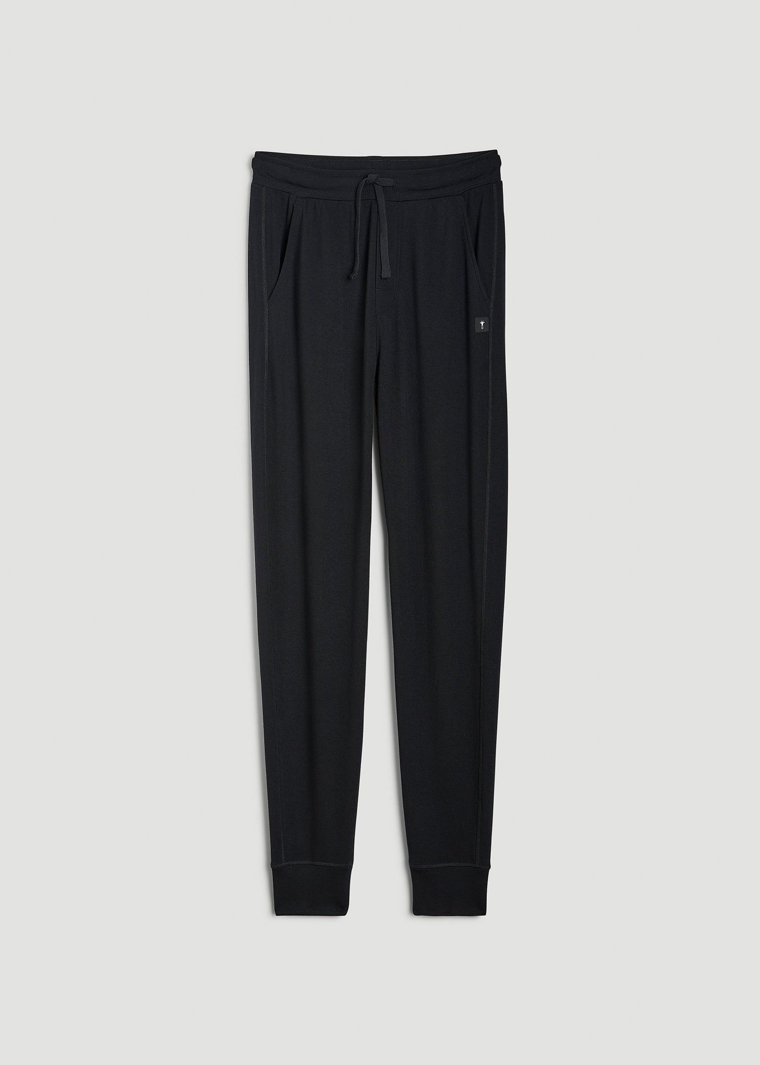 Sleep Joggers for Tall Men in Black Male Product Image