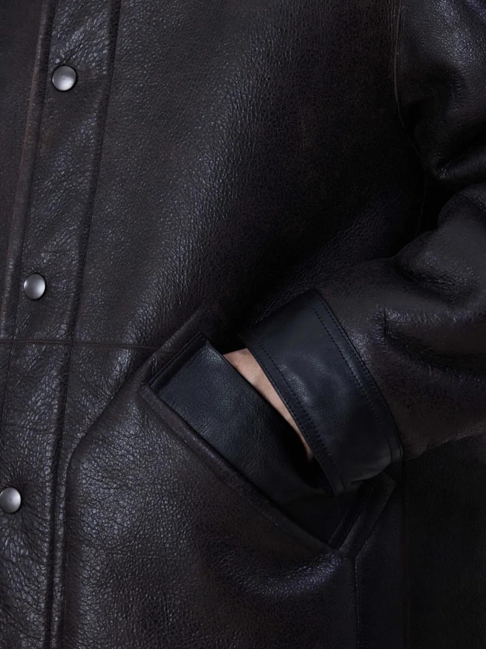 Shearling Leather Jacket Product Image