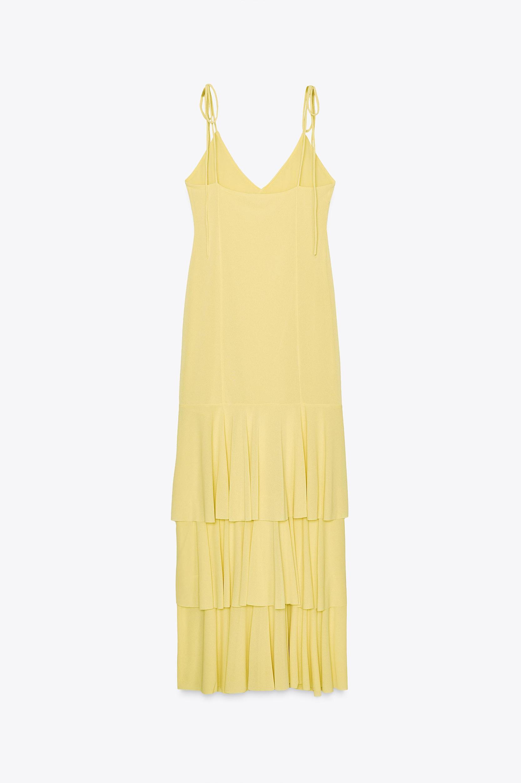 RUFFLED MIDI DRESS Product Image