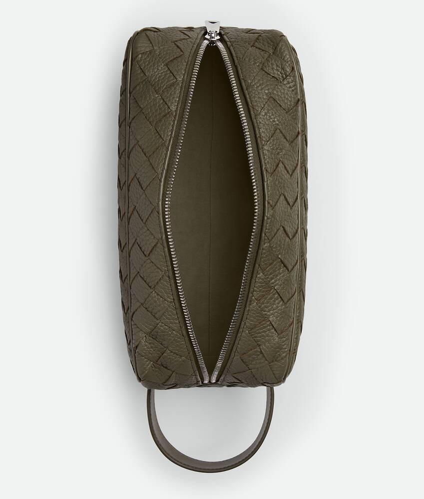 Men's Intrecciato Travel Pouch in Cypress Product Image