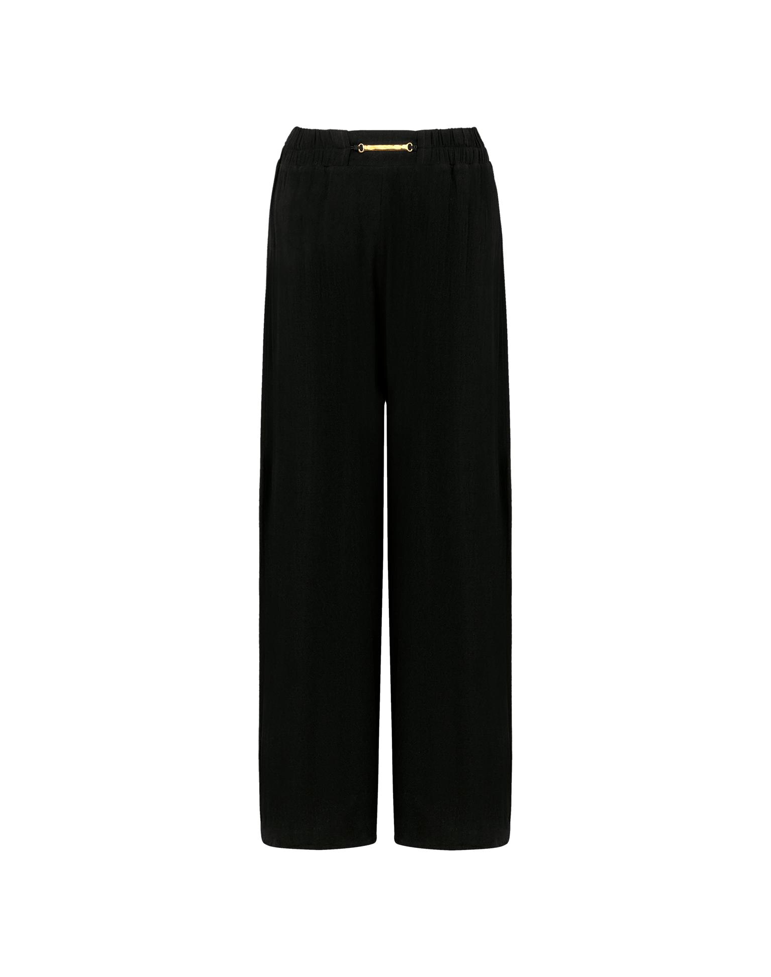 Linen pants with turn-ups Product Image