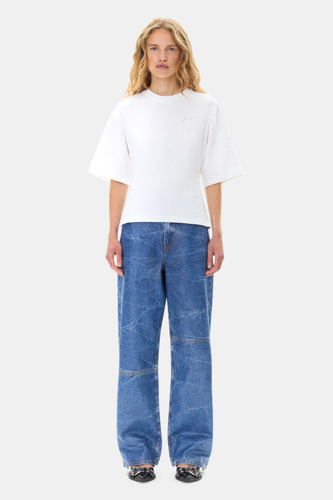 White Heavy Cotton T-shirt Product Image