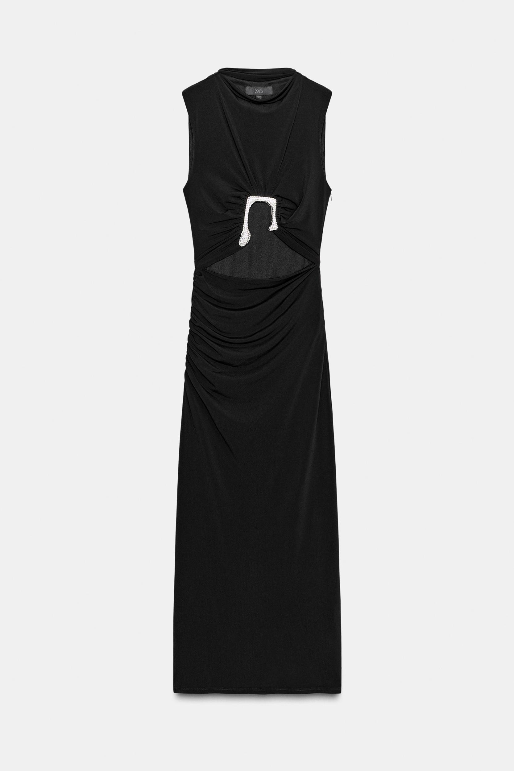 RUCHED MIDI DRESS Product Image