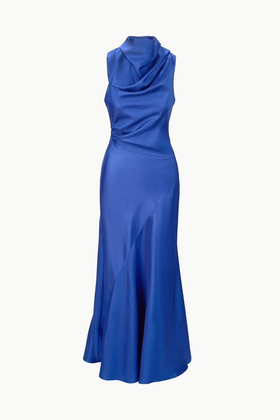 FRIDA SILK DRESS | DEEP SEA Product Image