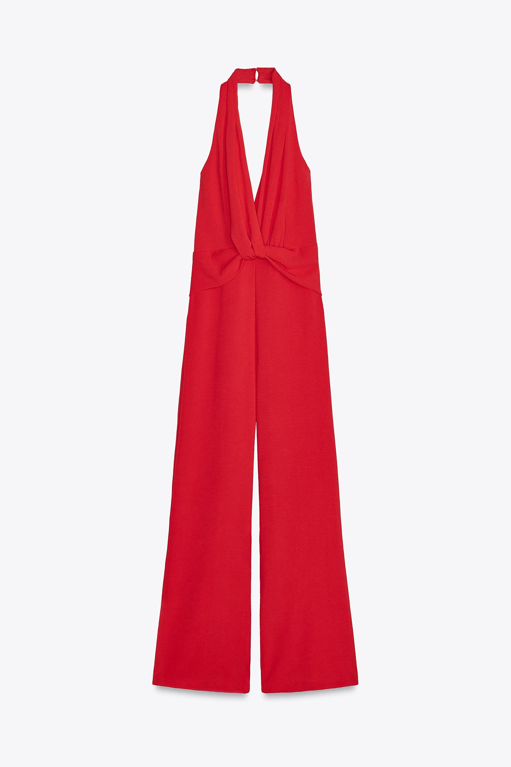 HALTER KNOT JUMPSUIT Product Image
