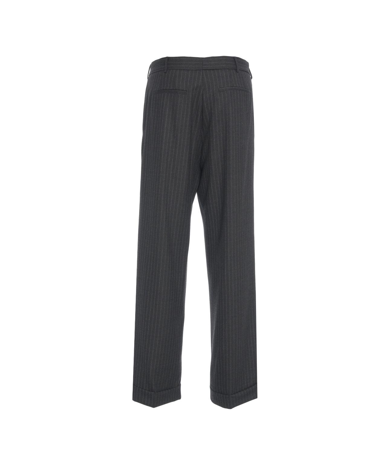 Palazzo trousers with pinstripes Product Image