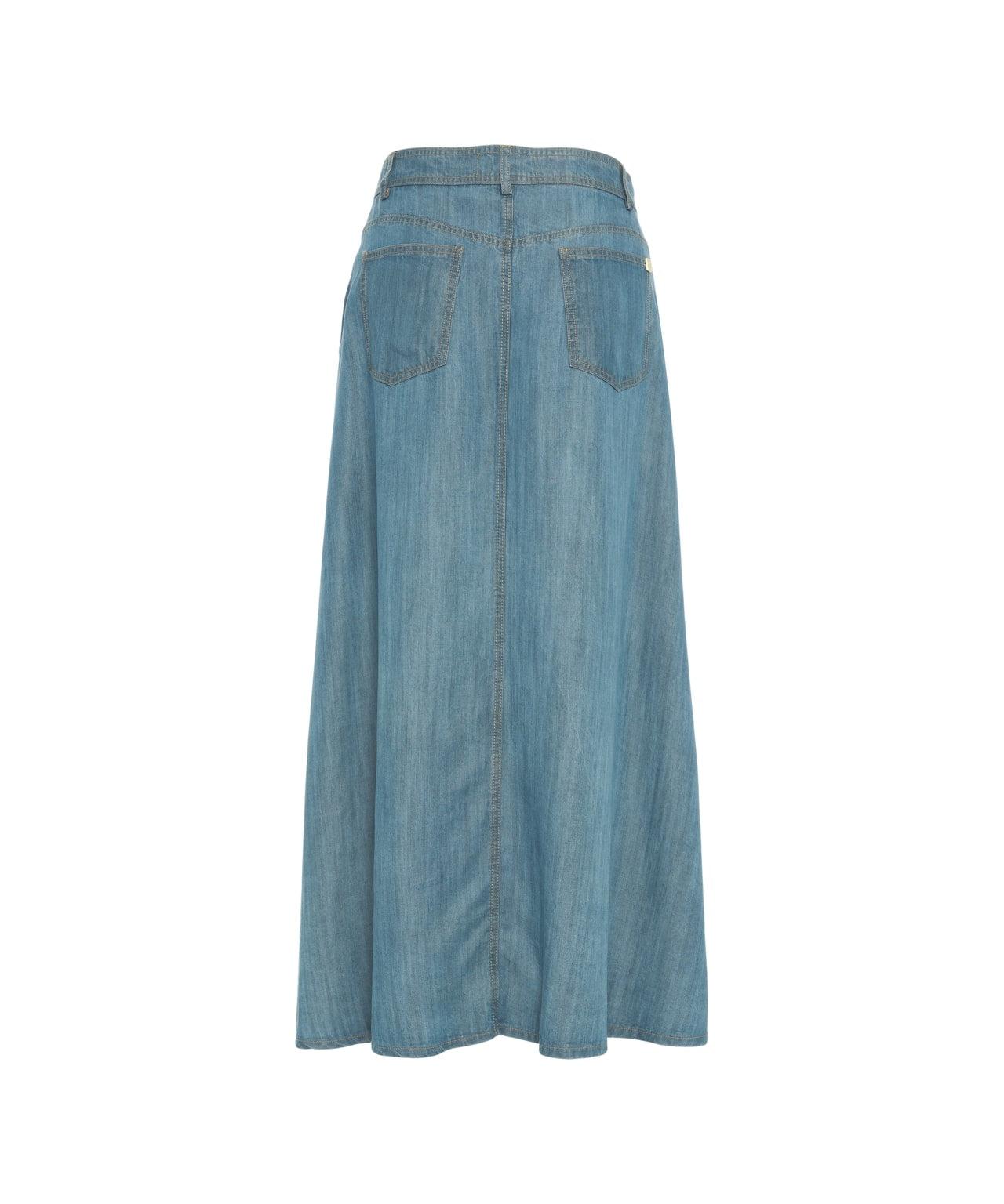 Maxi skirt in tencel Product Image