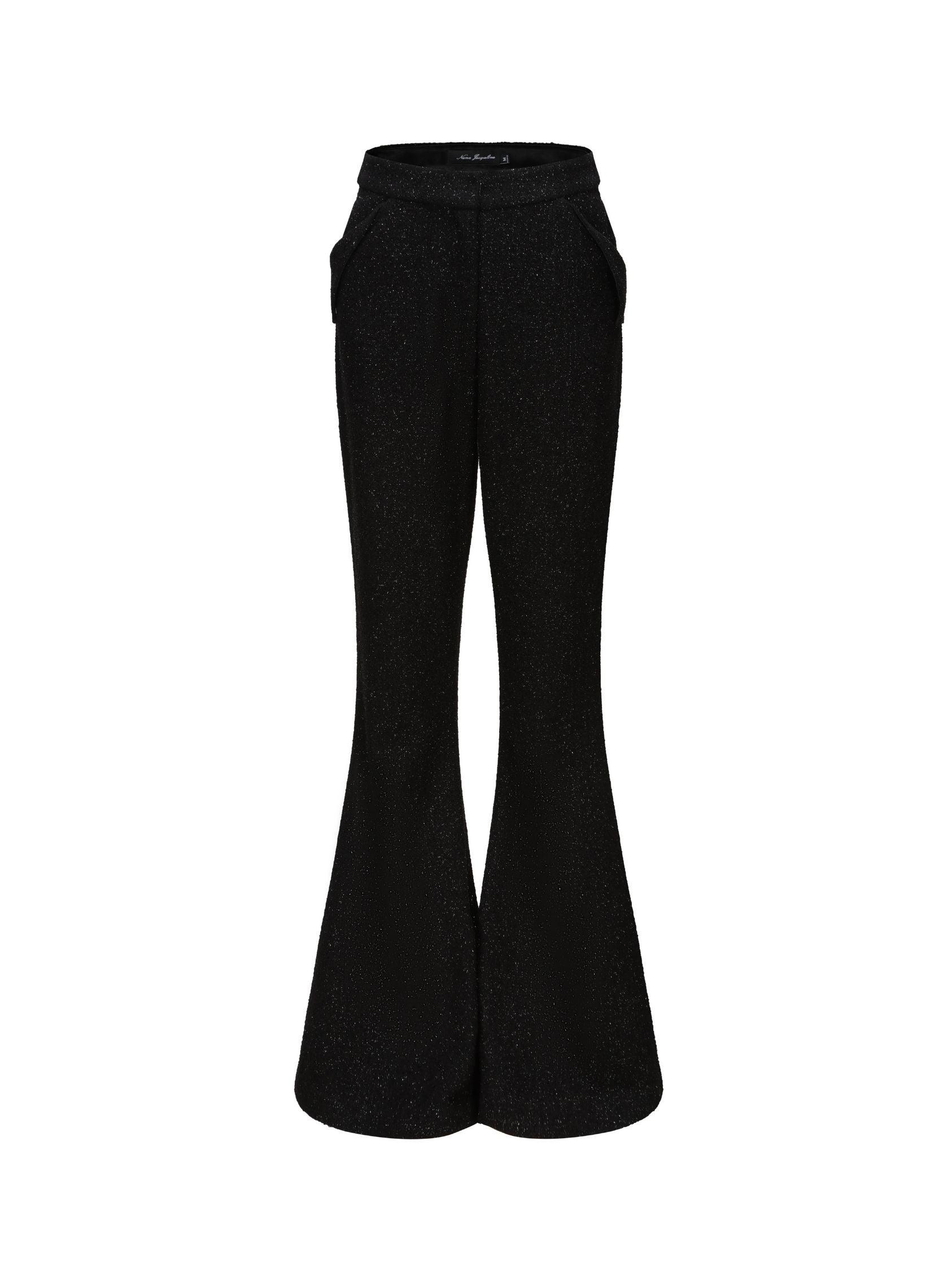Cara Silk Pants (Black) (Final Sale) Product Image
