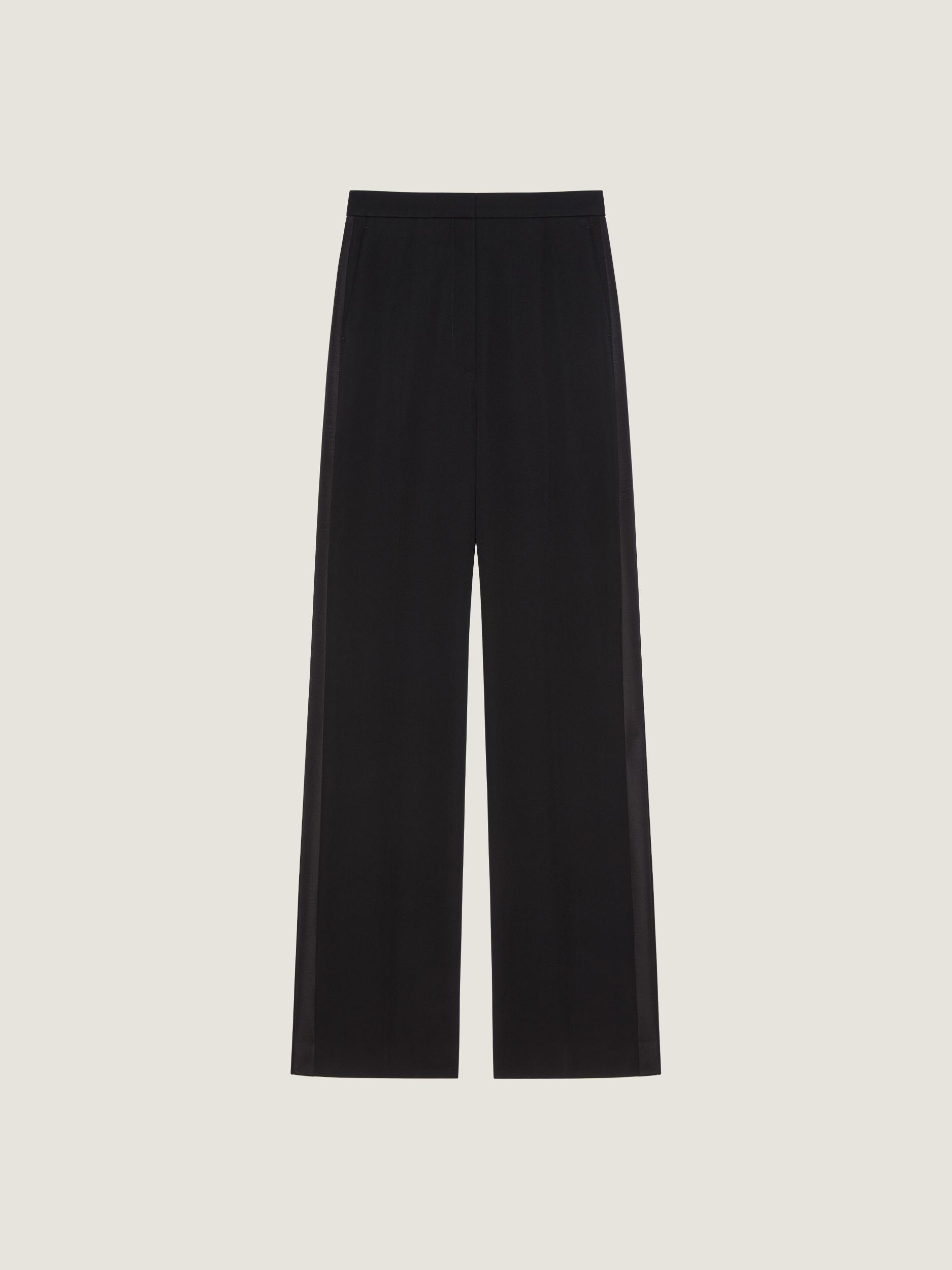 Tuxedo cigarette pants in wool Product Image