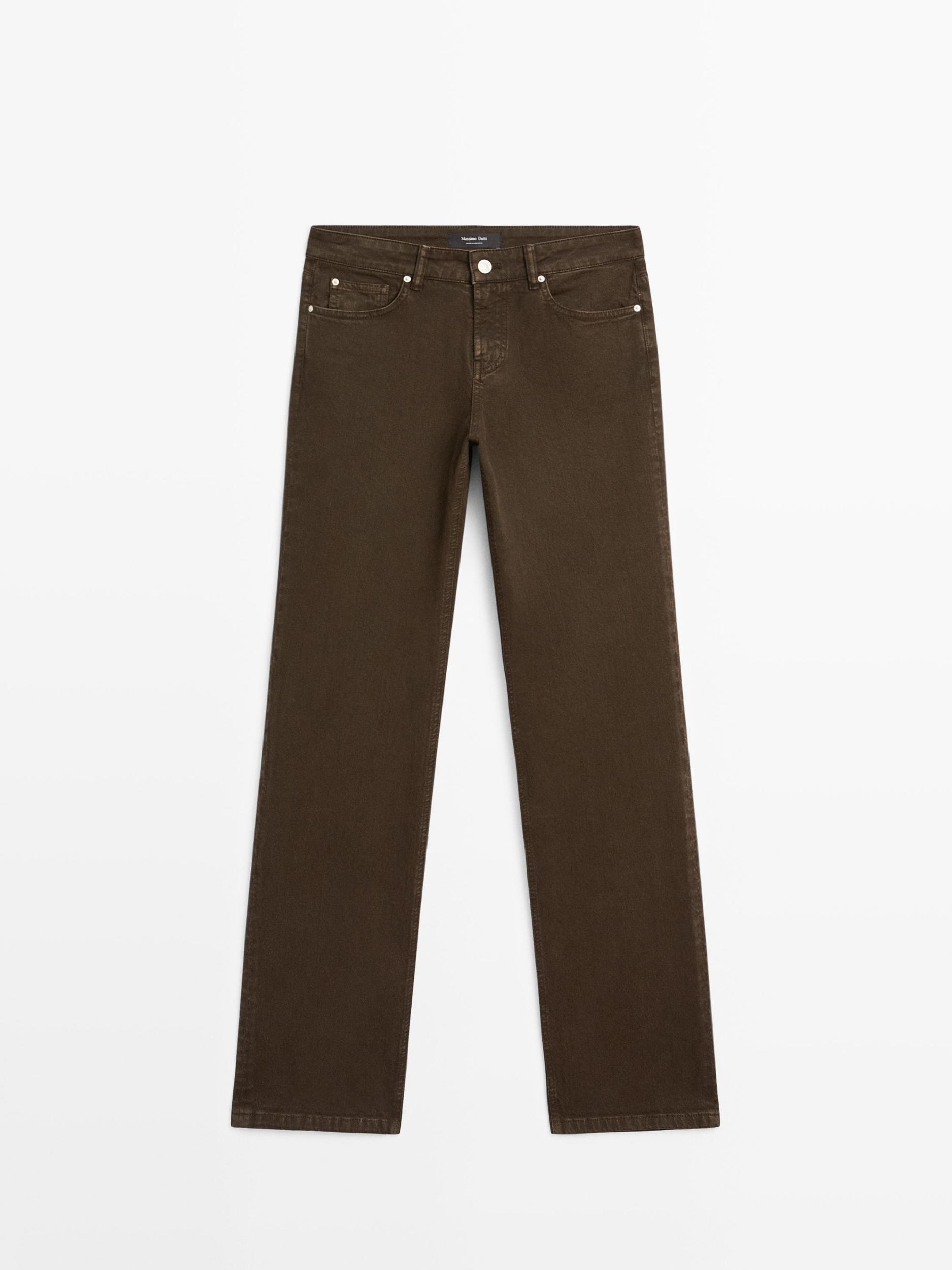 Mid-waist tapered fit jeans Product Image