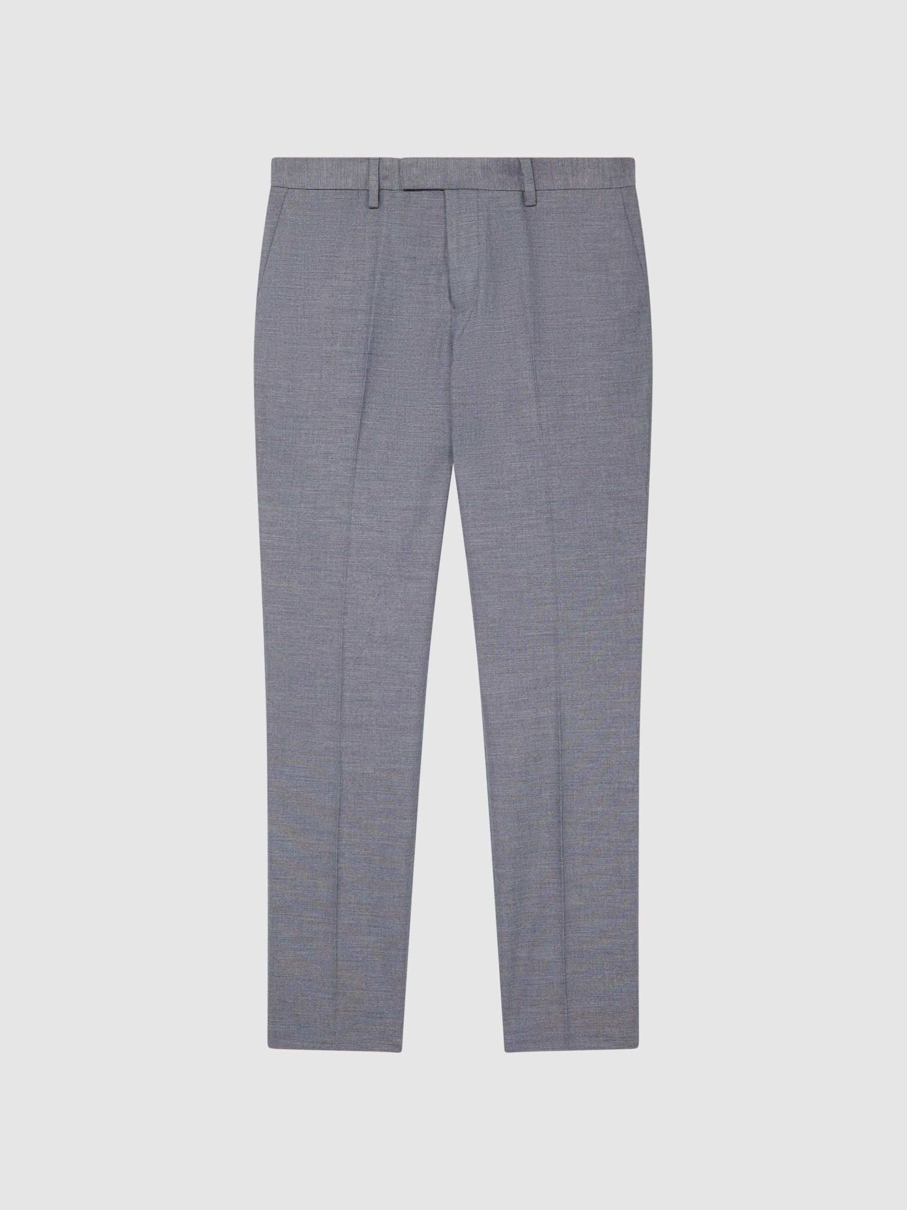 Slim Fit Trousers in Airforce Blue Product Image