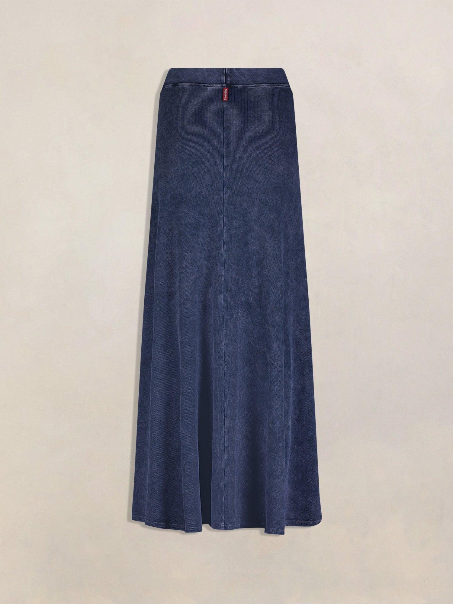 Hard Tail Ribbed Panel Maxi Skirt CS-128 Product Image
