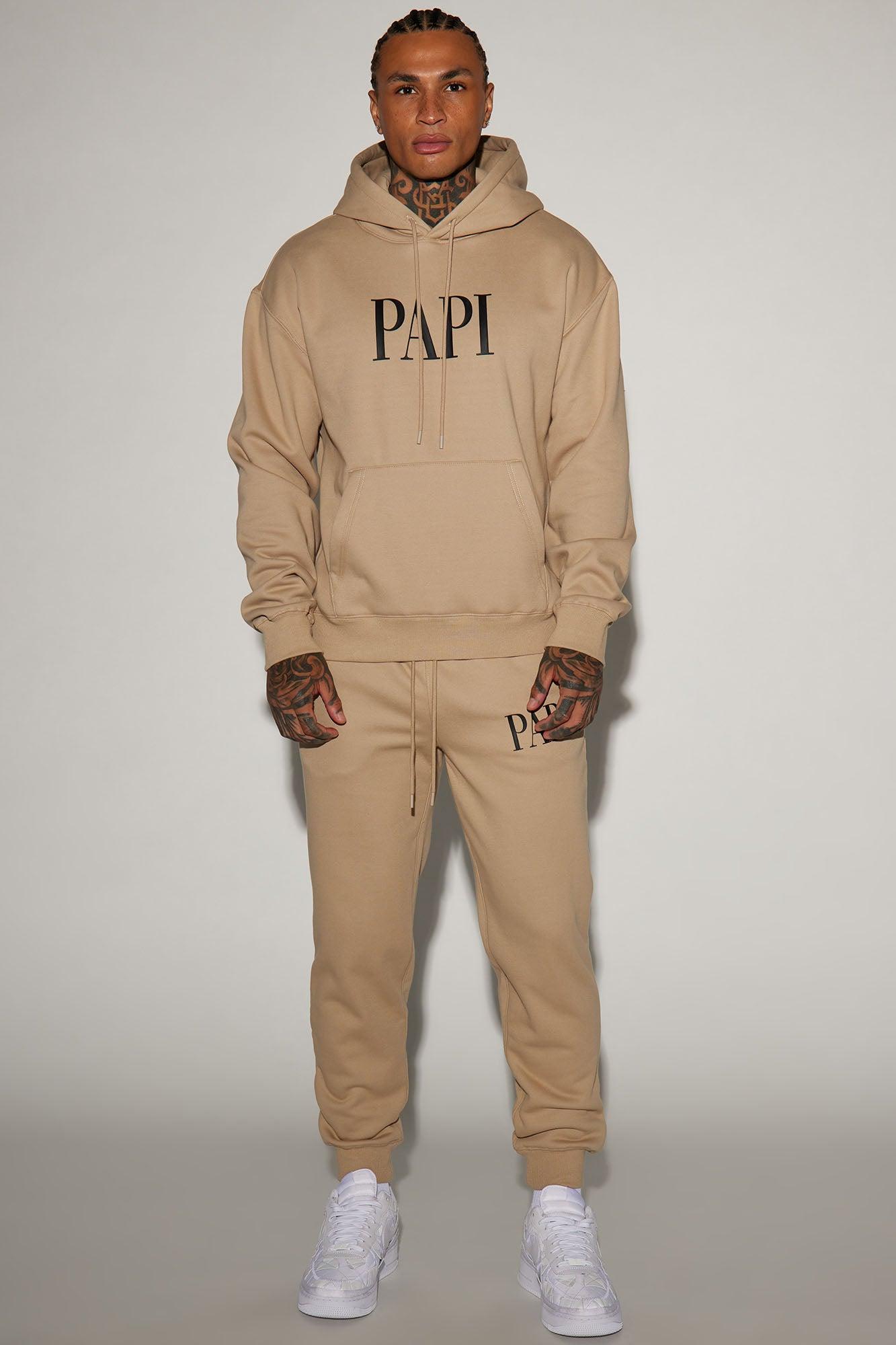 Family Goals Papi Hoodie - Taupe Product Image