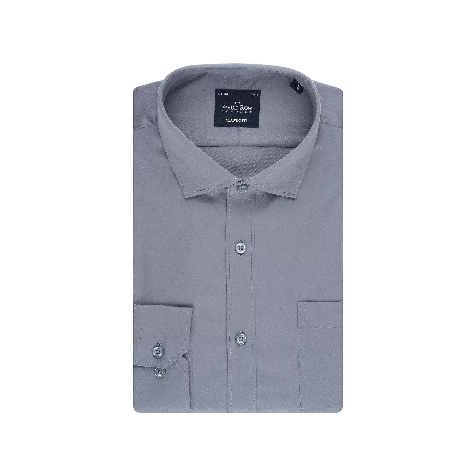Men's Savile Row Classic Fit Sateen Dress Shirt,  Product Image