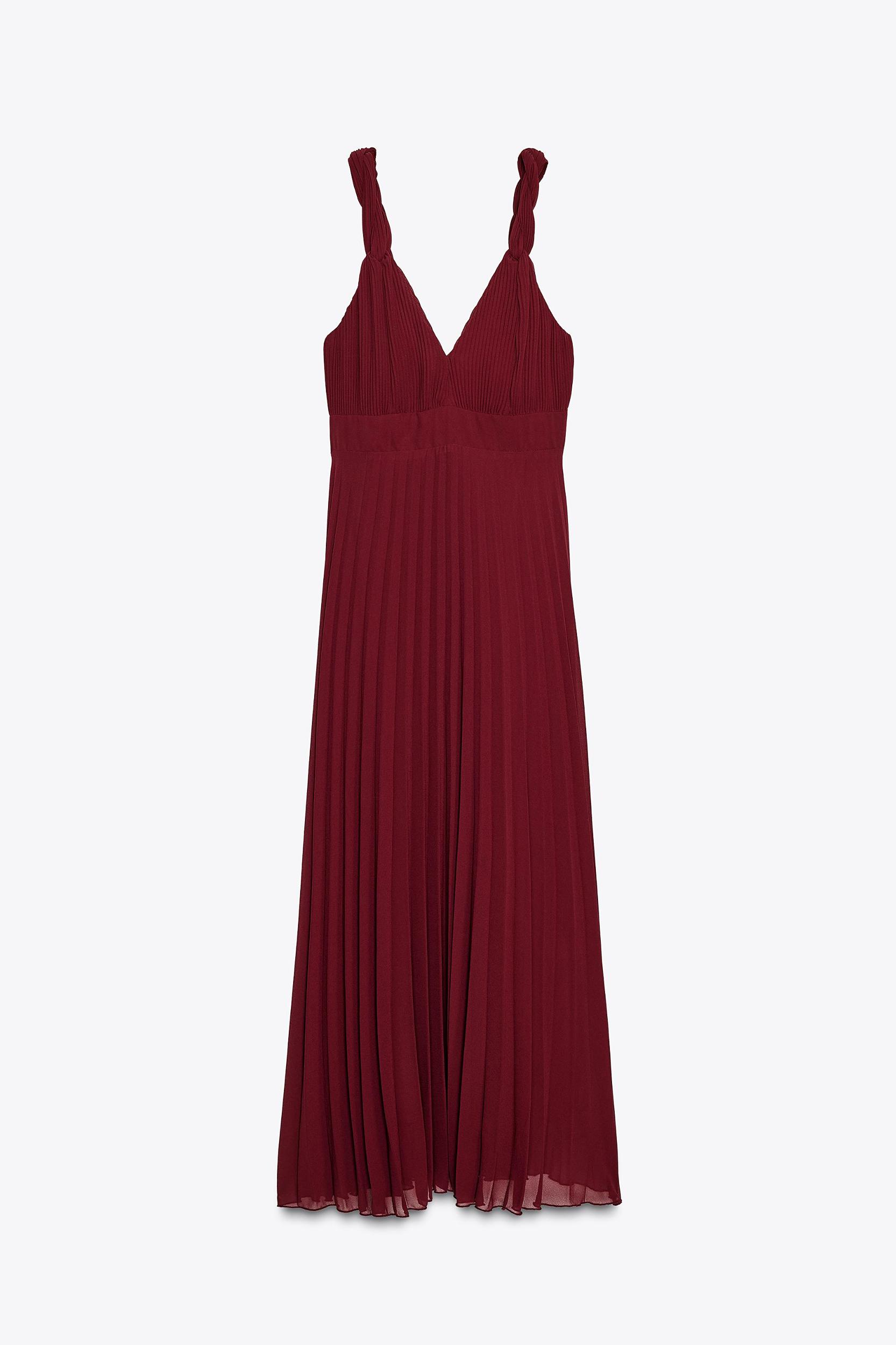PLEATED MIDI DRESS Product Image