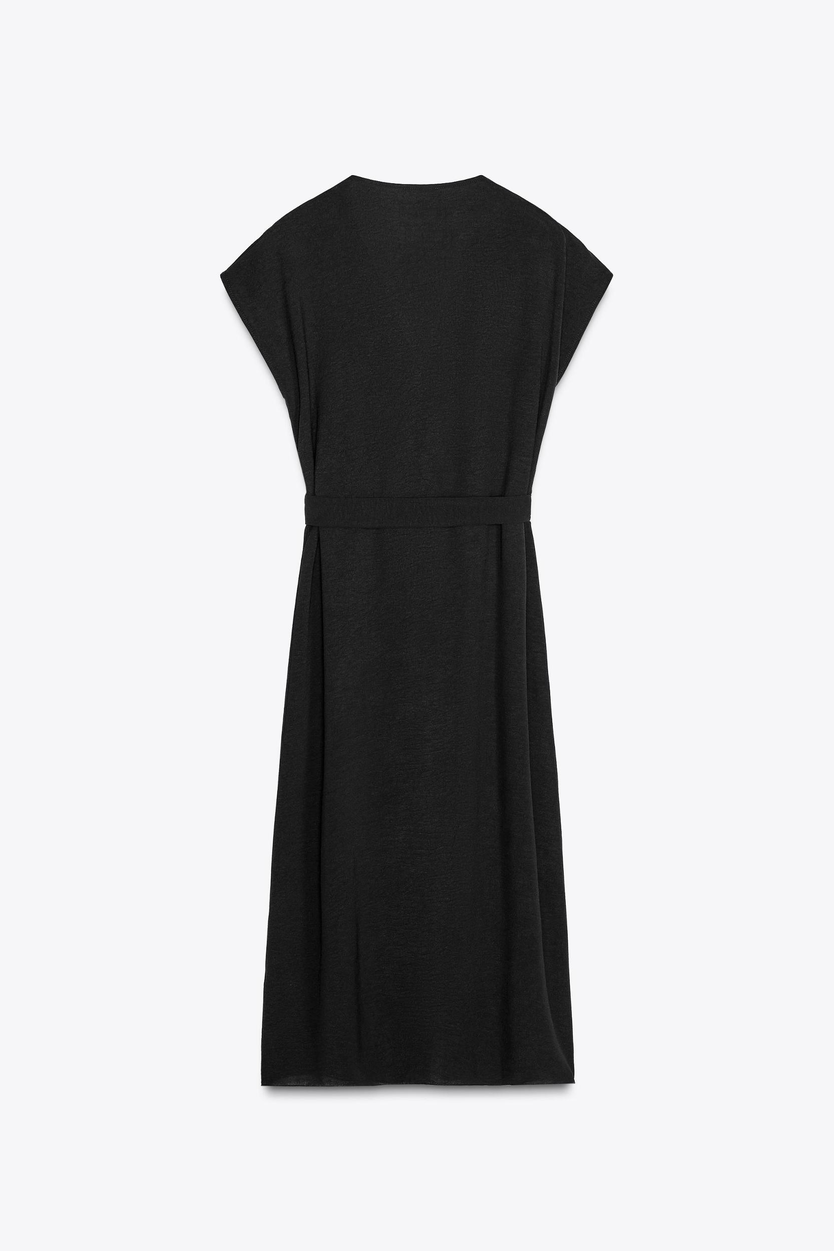 FLOWY BELTED DRESS Product Image