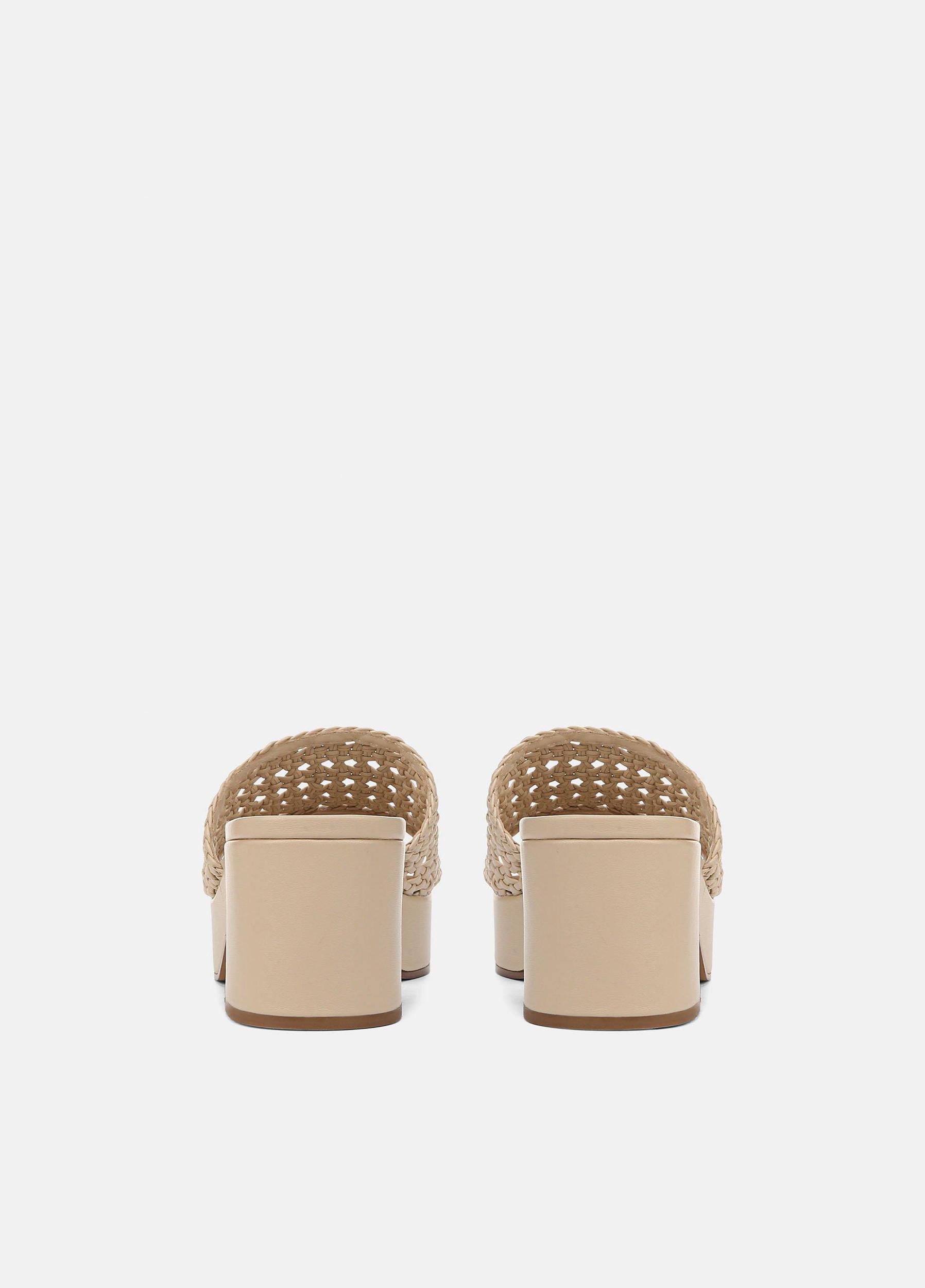 Margo Woven Leather Platform Sandal Product Image
