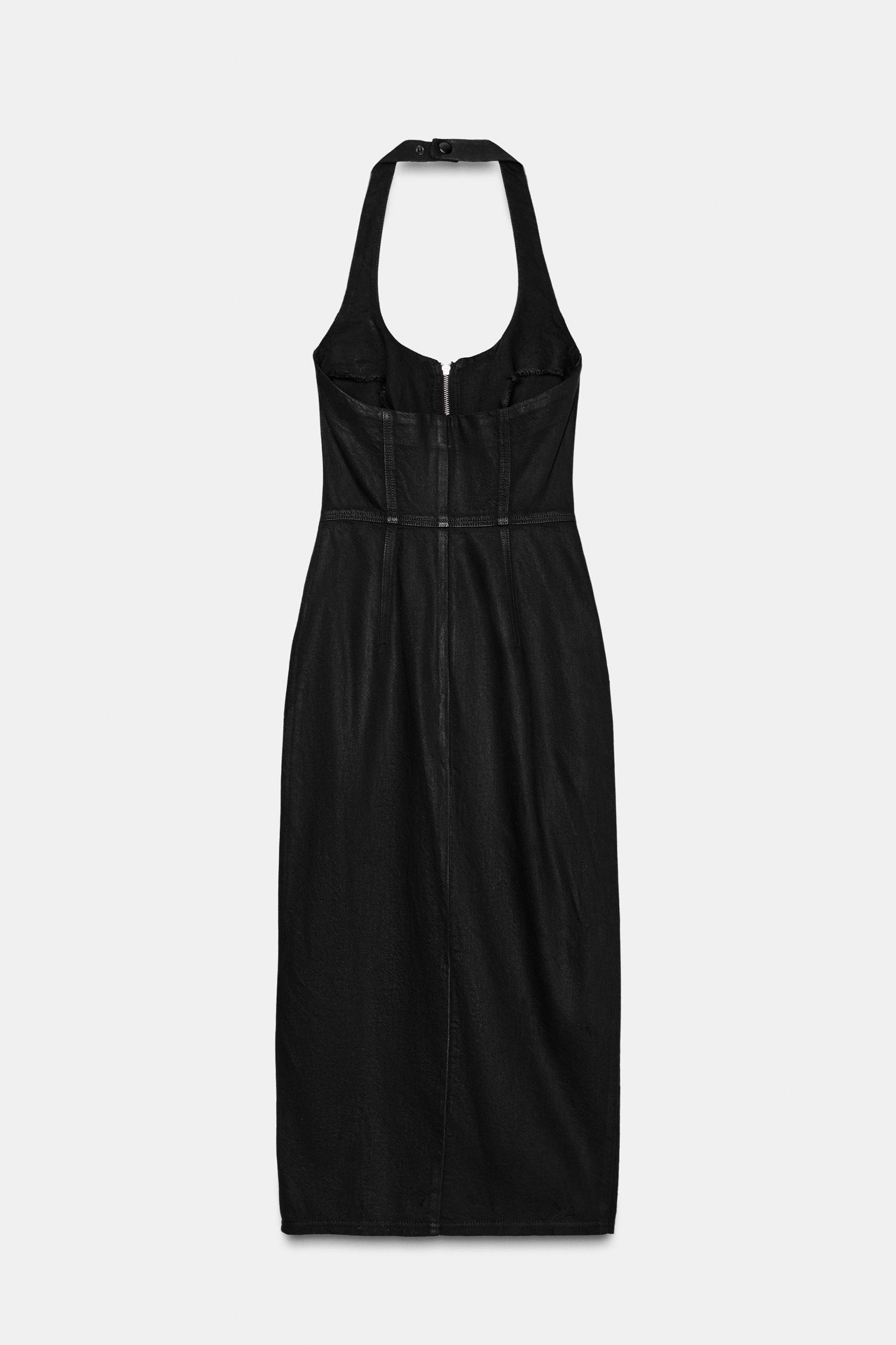 Z1975 COATED DENIM MIDI DRESS Product Image