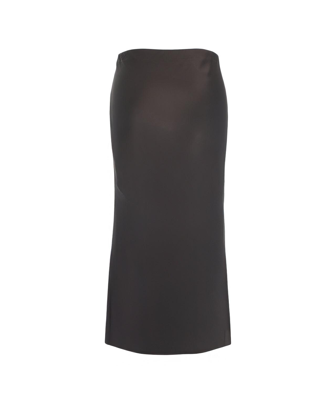 Satin midi skirt Product Image