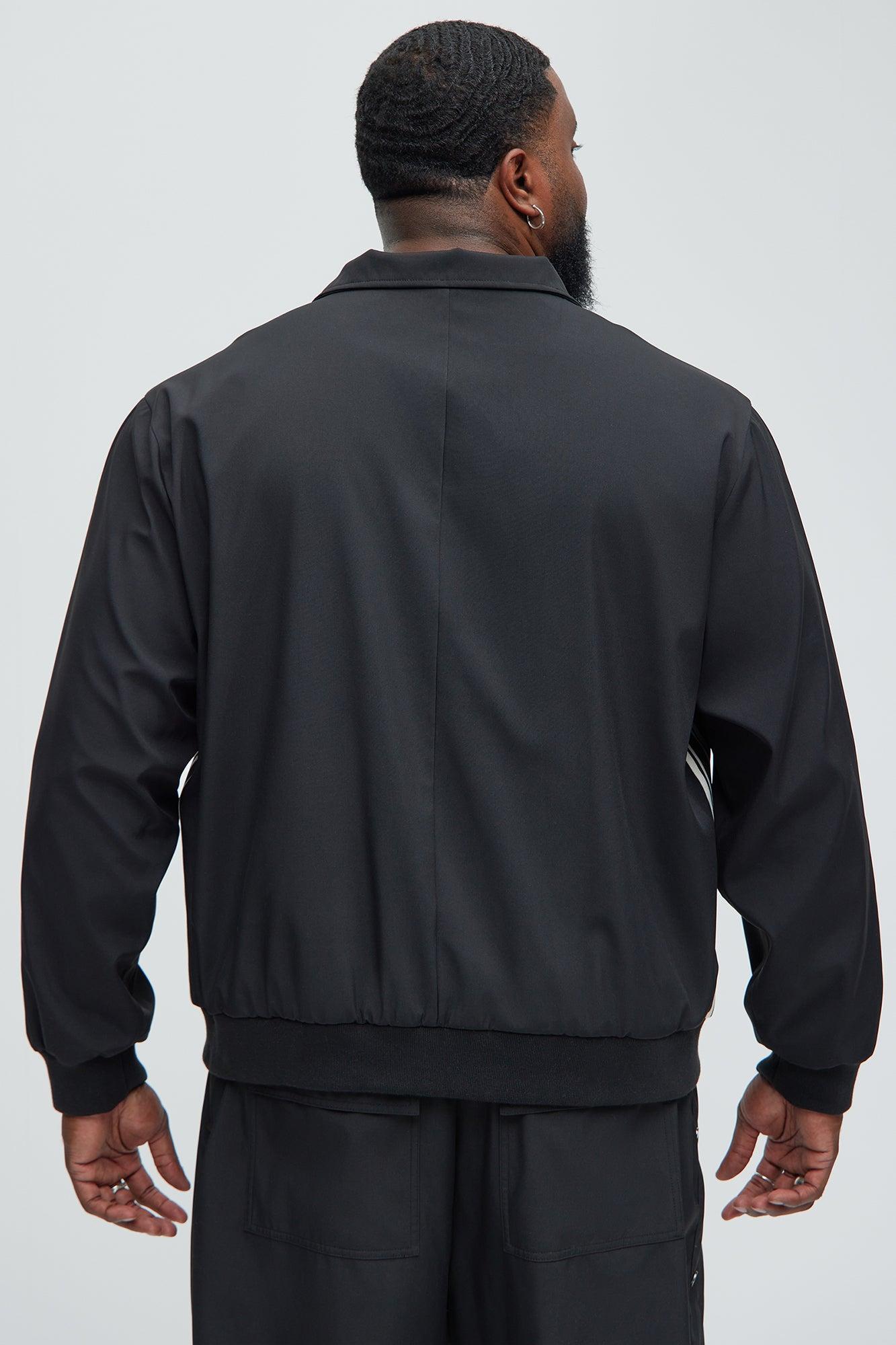 Standout Striped Track Jacket - Black Product Image