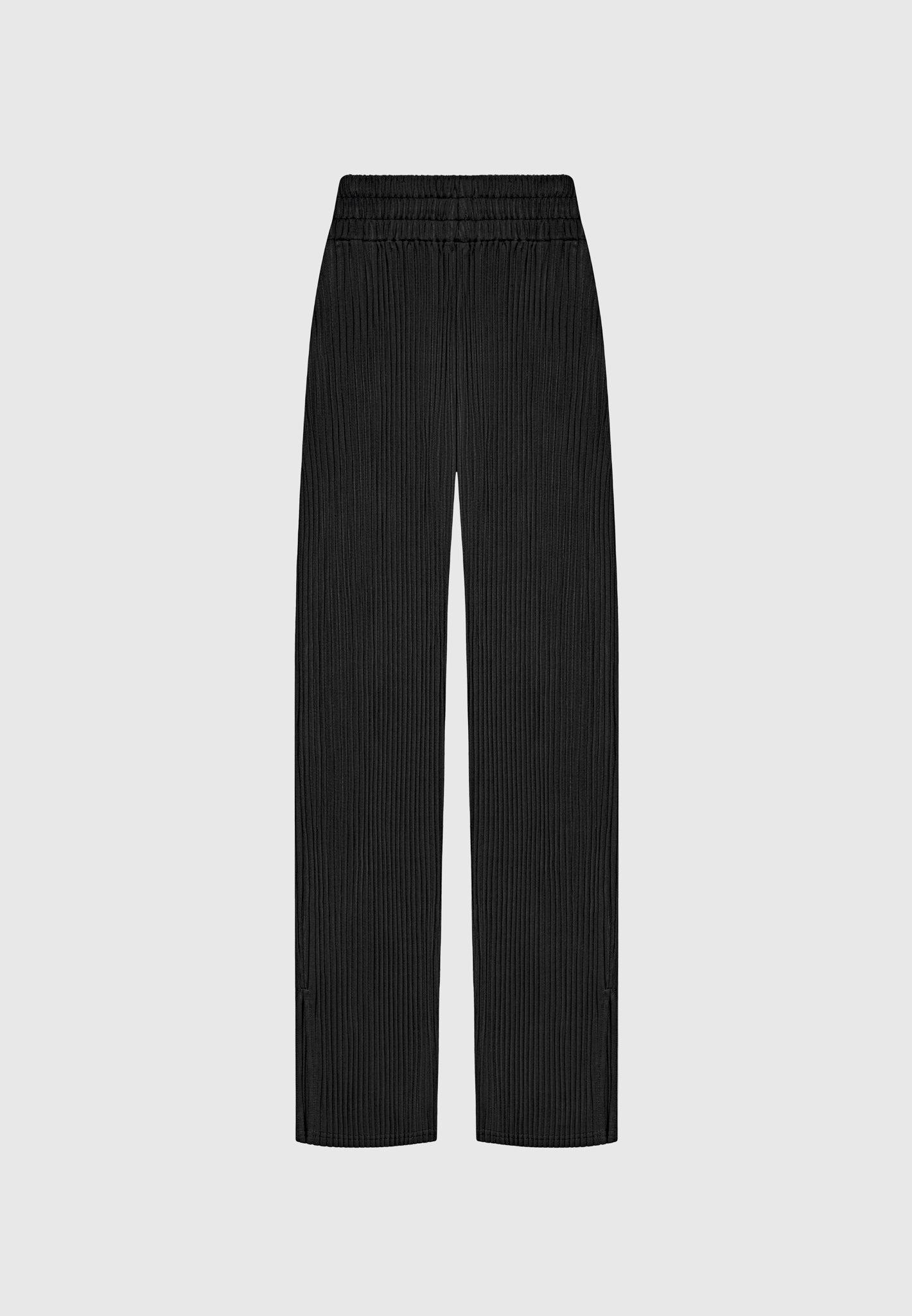 Lila - Pleated Trousers - Black Female Product Image