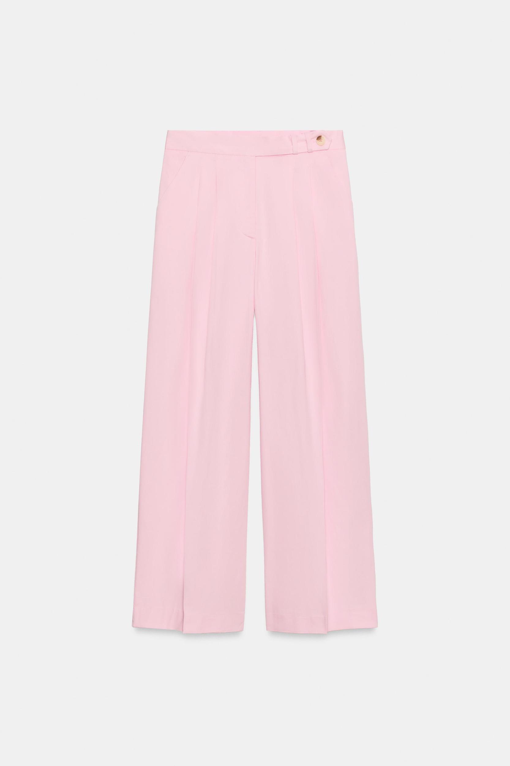 WIDE LEG PLEATED PANTS Product Image