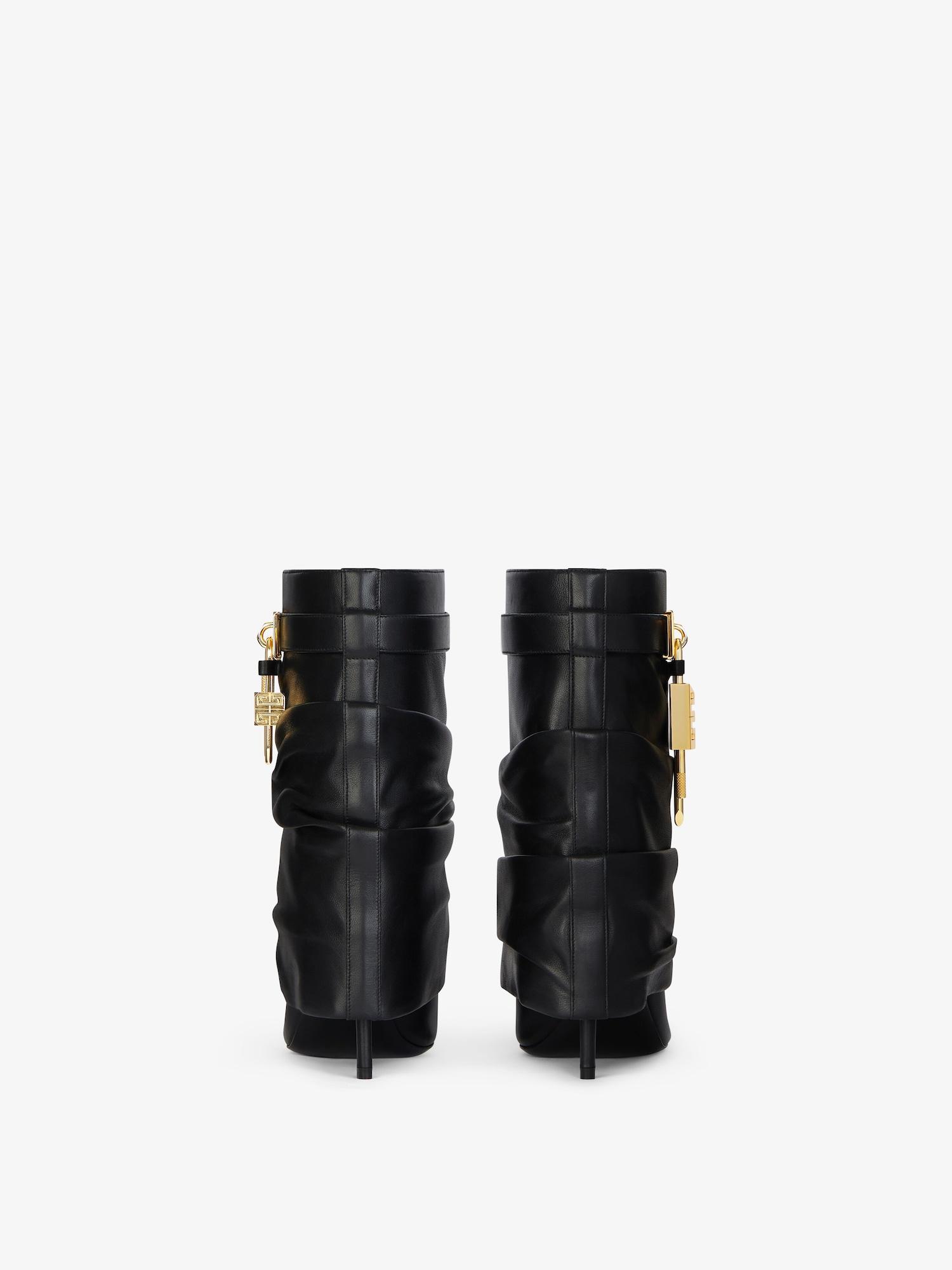 Shark Lock Stiletto ankle boots in nappa leather Product Image