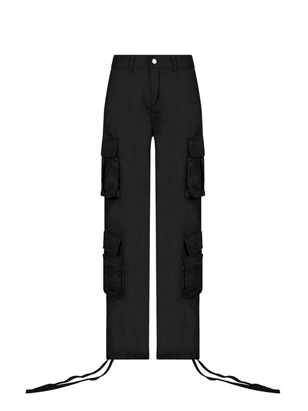 Vintage Pocket Patched Cargo Jeans Product Image