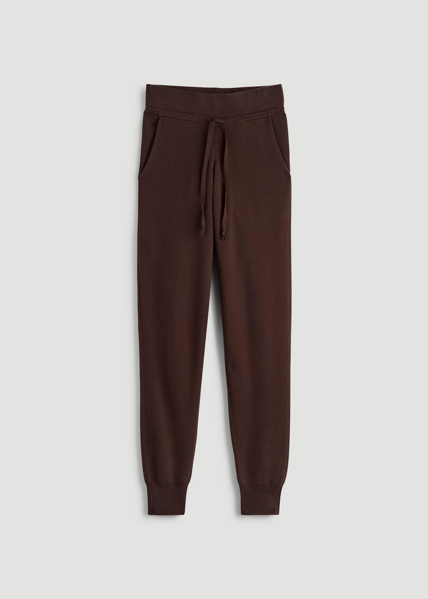 Knit Lounge Joggers for Tall Women in Chocolate Female Product Image