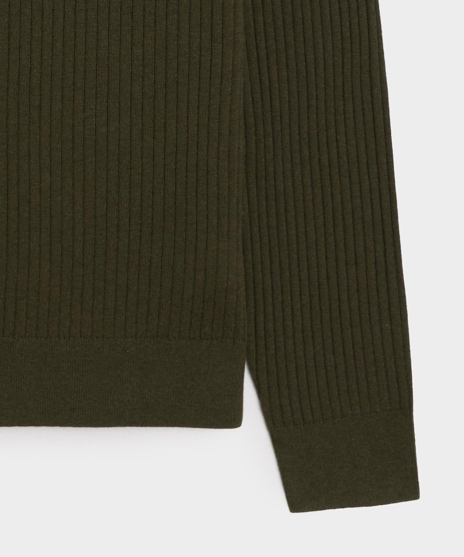 Silk-Cashmere Ribbed Montauk Sweater Polo Product Image