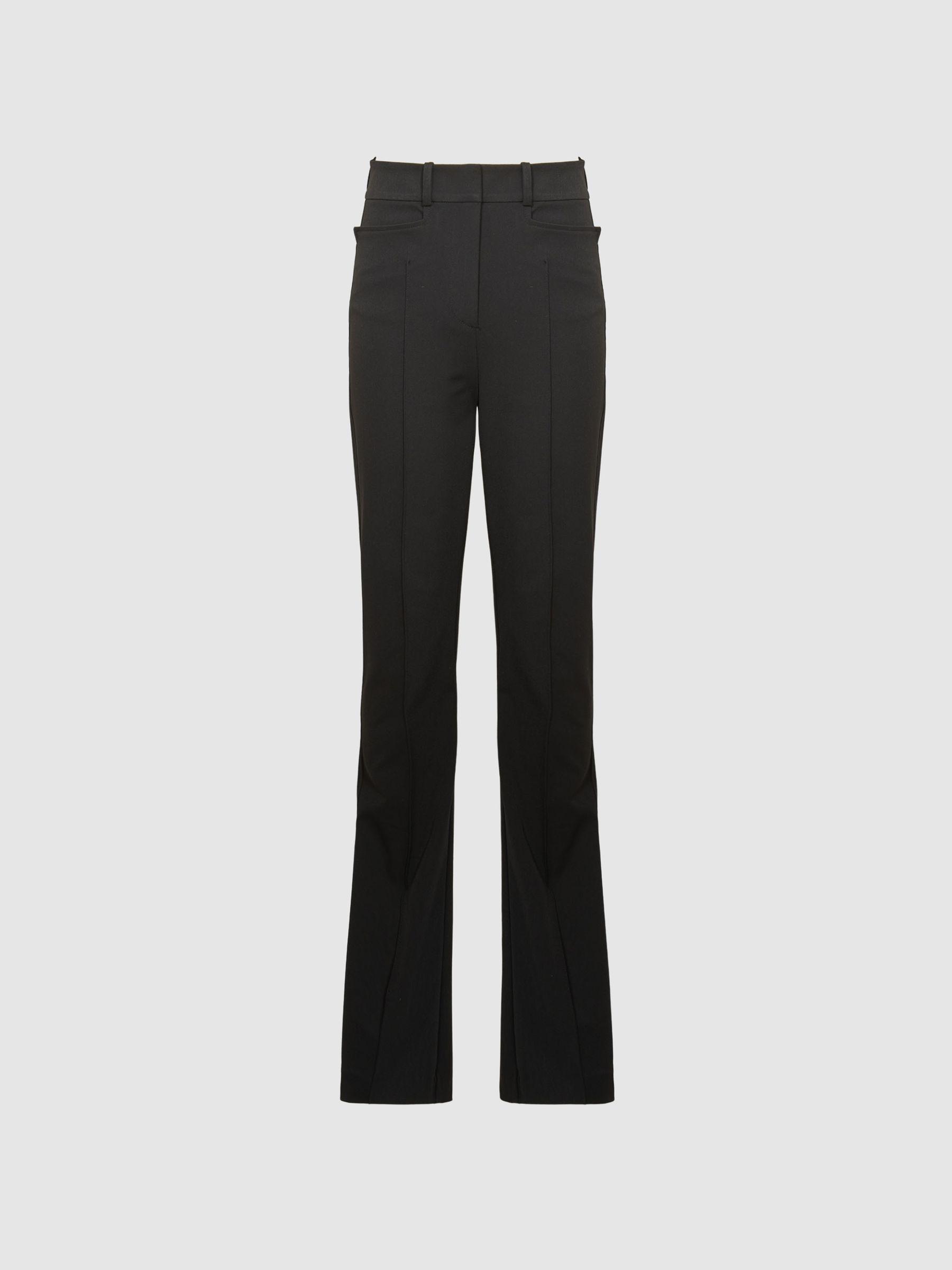 Flared Trousers in Black Product Image