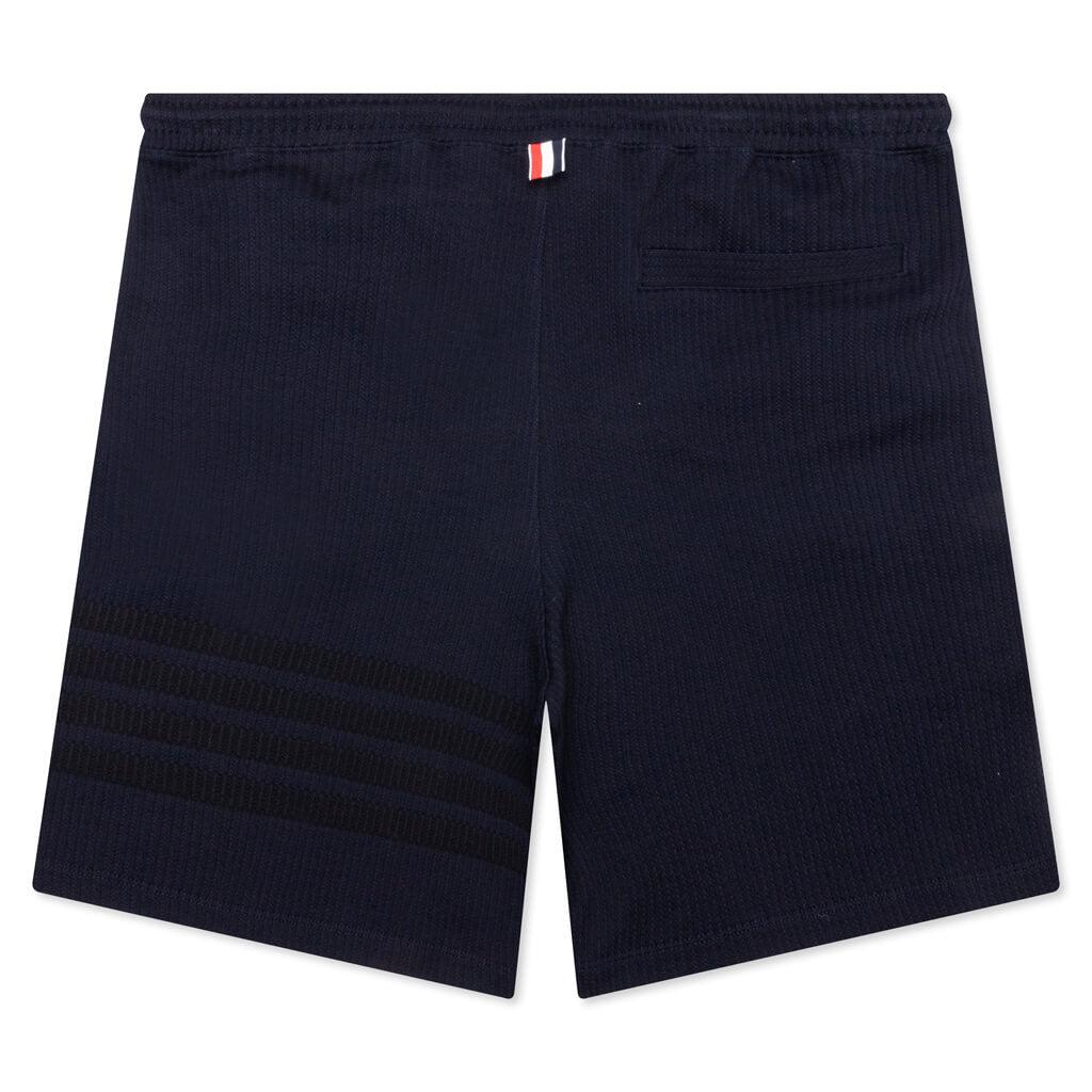 Seersucker Loopback Sweatshorts - Navy Male Product Image