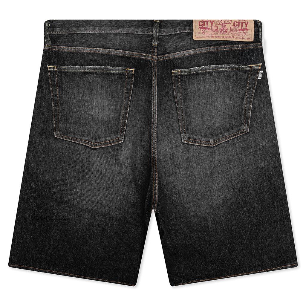Twin STA Relaxed Fit Denim Shorts - Black Male Product Image