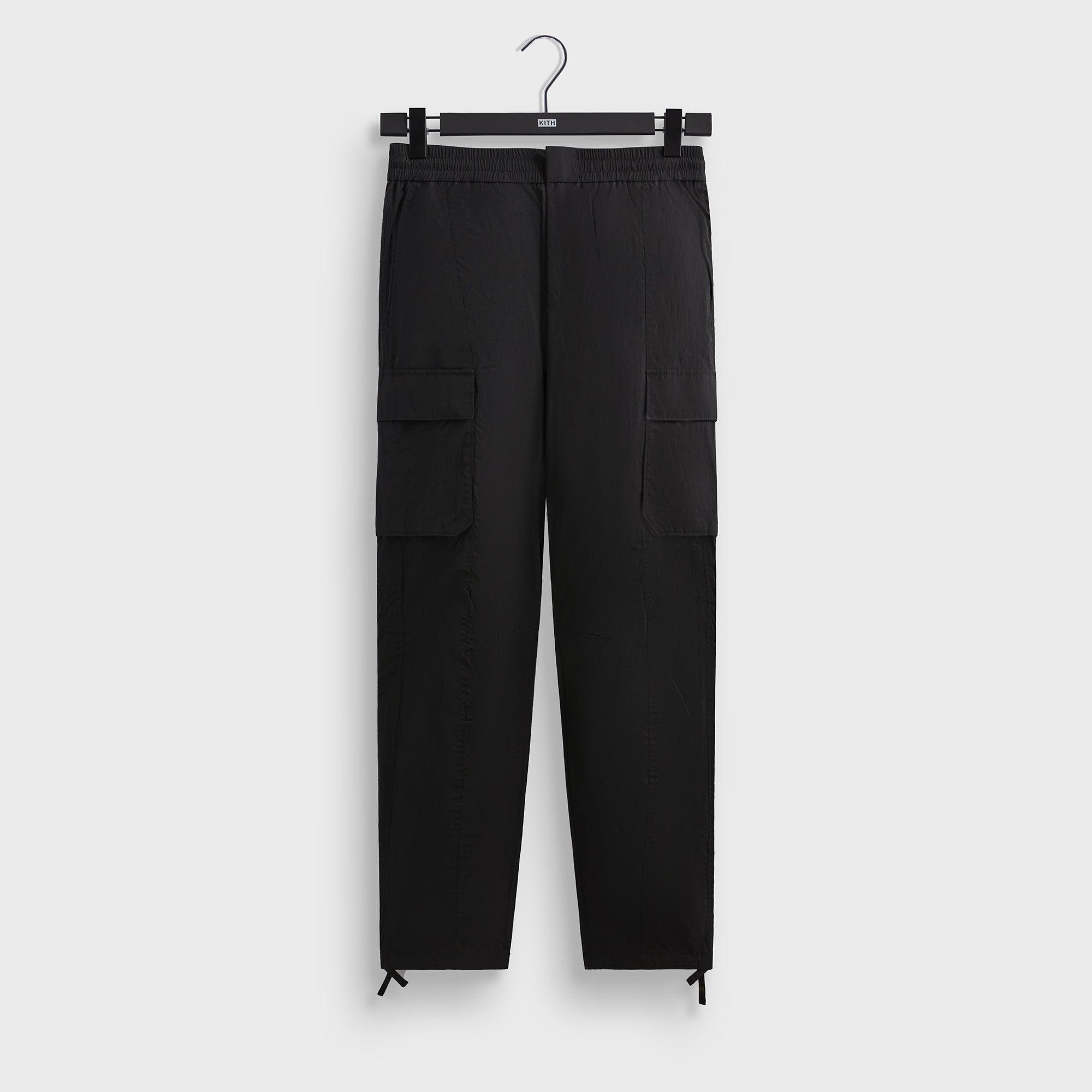 Kith Wrinkle Nylon Bristol Cargo Pant - Black Male Product Image
