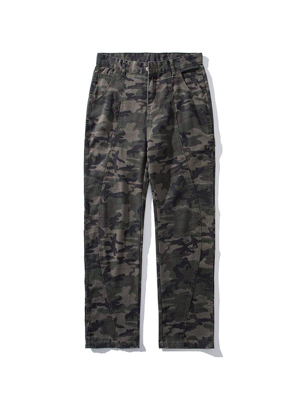 Camouflage Design Is Niche Loose Jeans Product Image