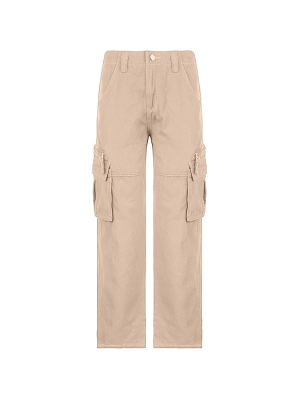 Washed Vintage Baggy Cargo Jeans Product Image