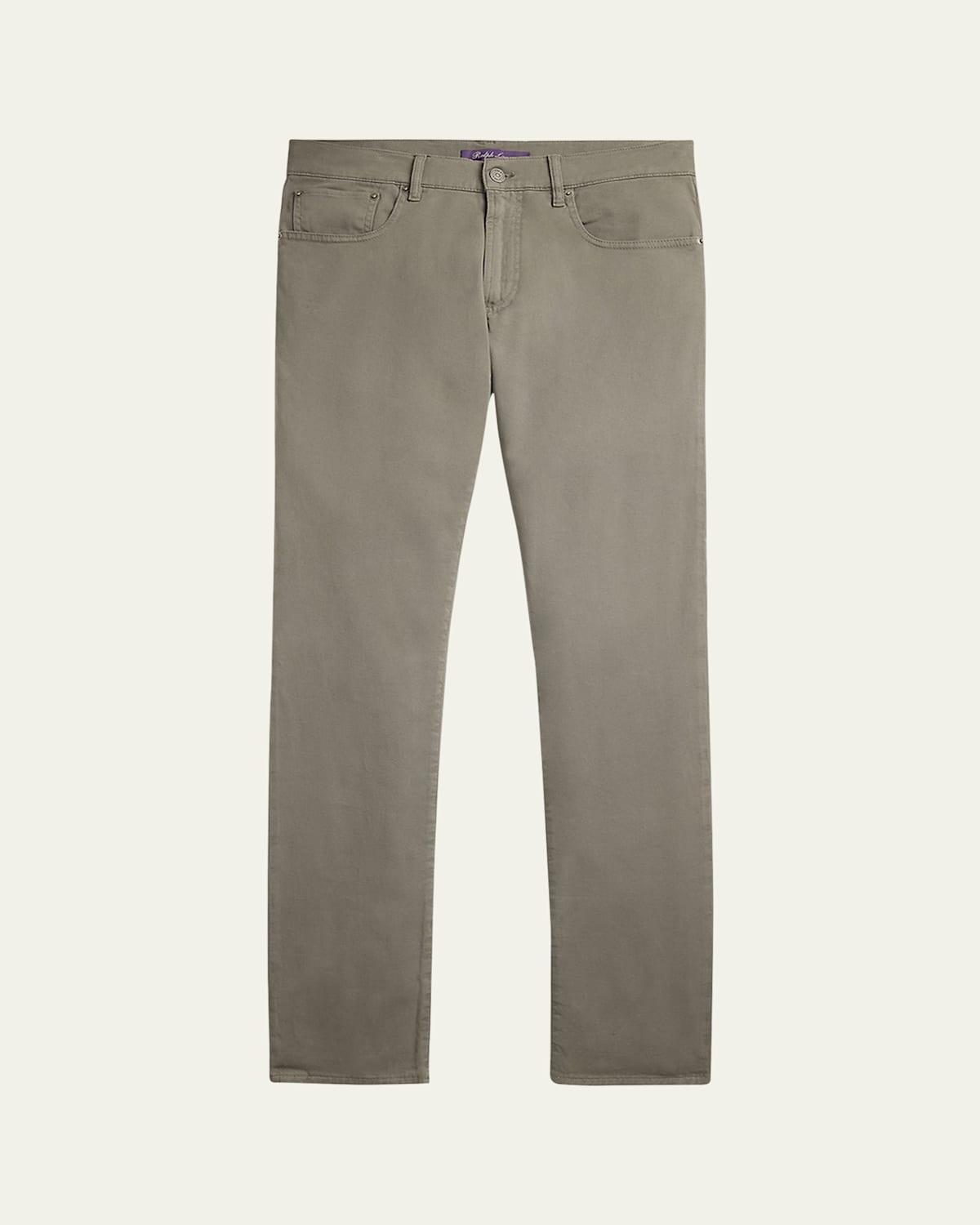 Mens Slim Fit Twill Pants Product Image