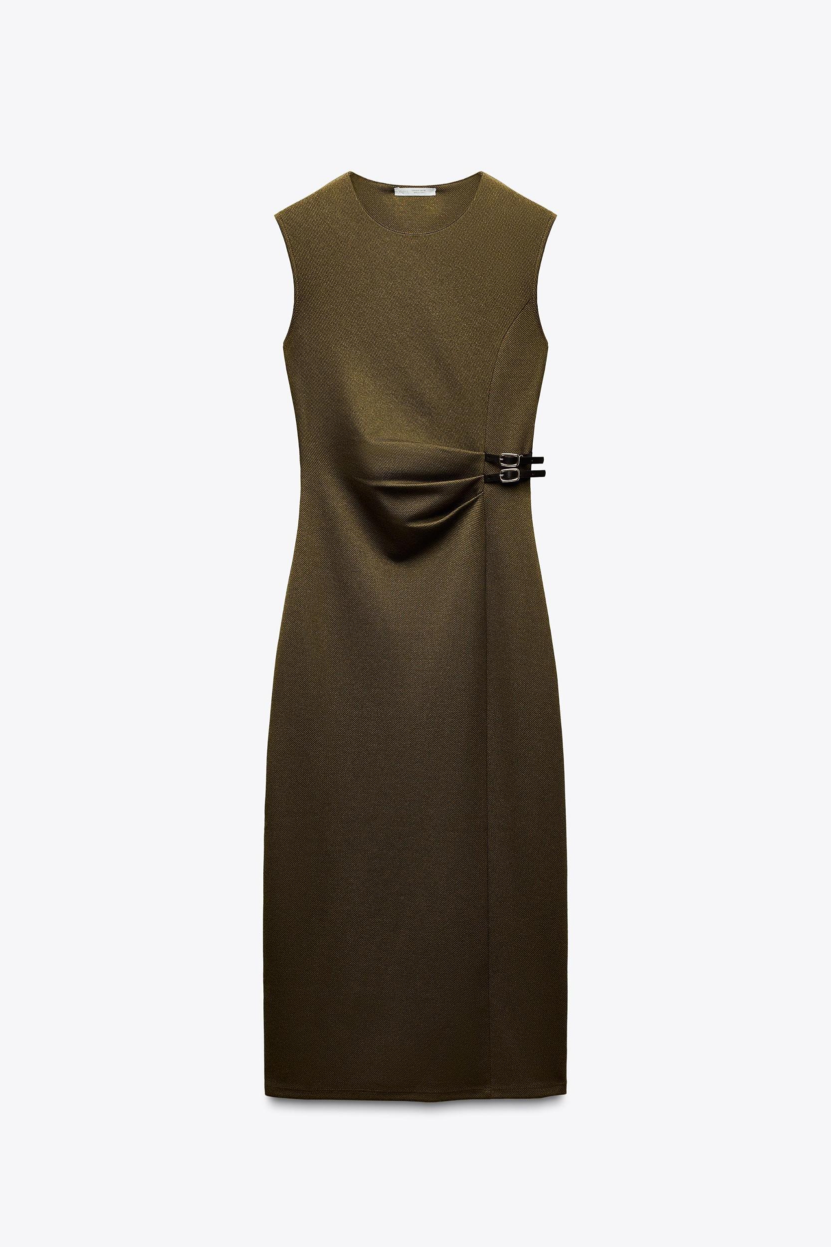 TWILL MIDI DRESS Product Image