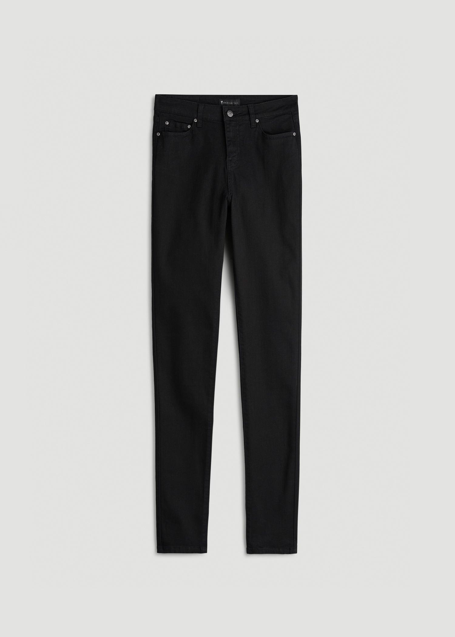 Georgia High-Rise Skinny Jeans for Tall Women in Black Female Product Image