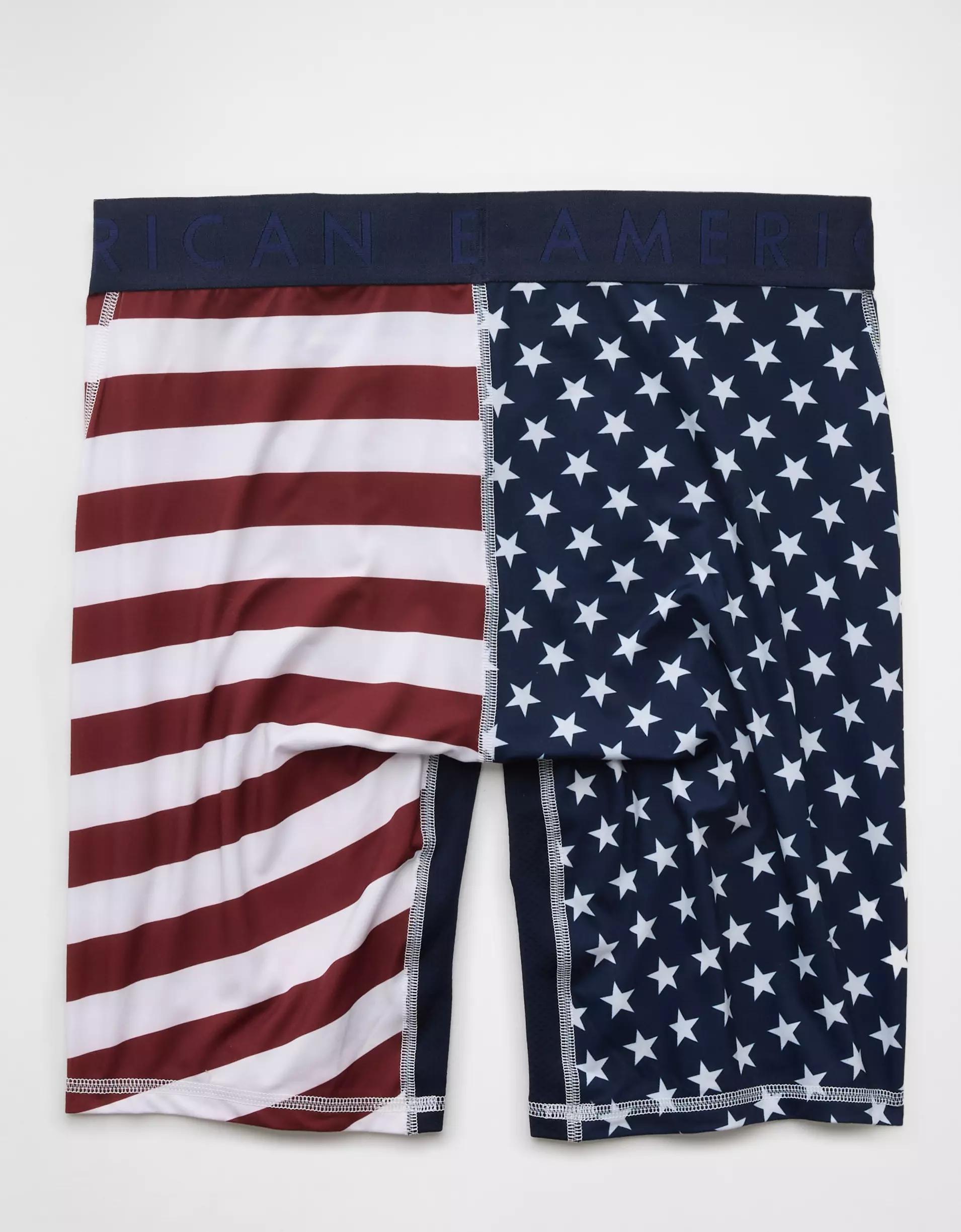 AEO Men's USA Stars & Stripes 8" Flex Boxer Brief Product Image