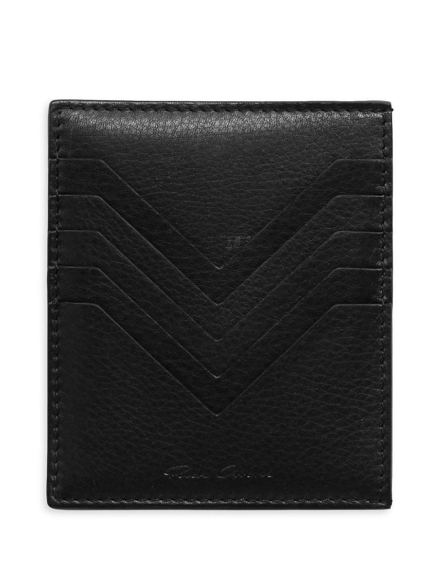Mens Square Leather Card Holder Product Image