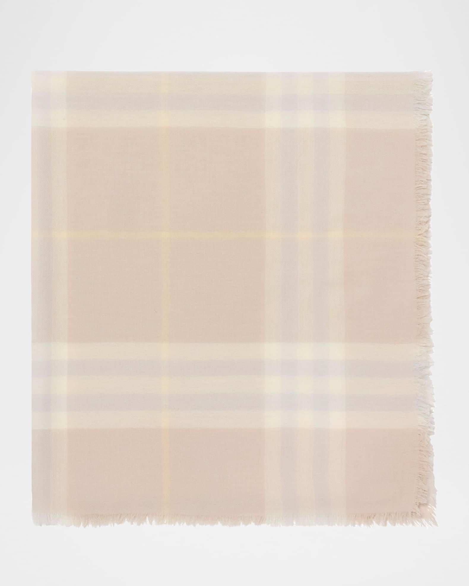 Giant Check Wool Scarf Product Image