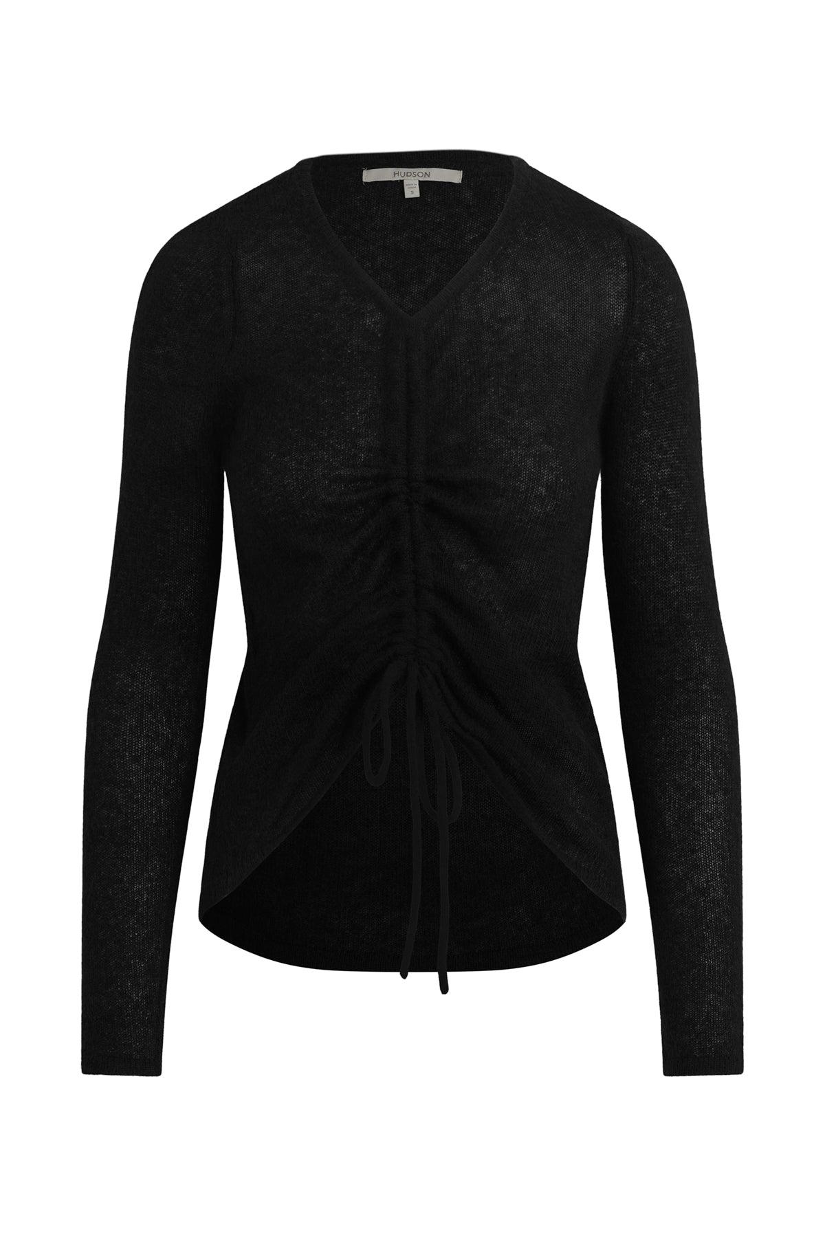 Ruched Long Sleeve Sweater Female Product Image