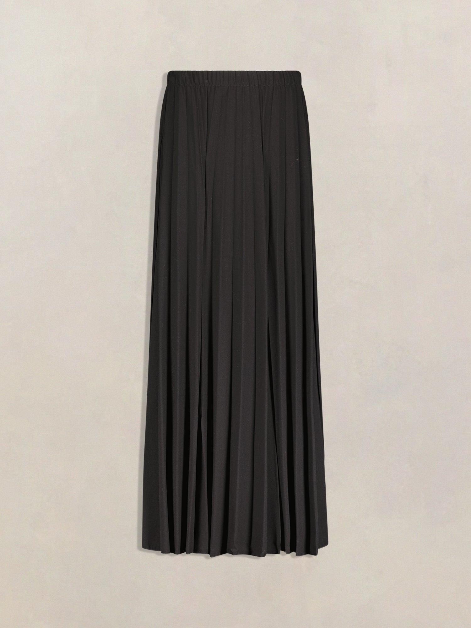 Sam Fashion Pleated Suiting Fabric Skirt Product Image
