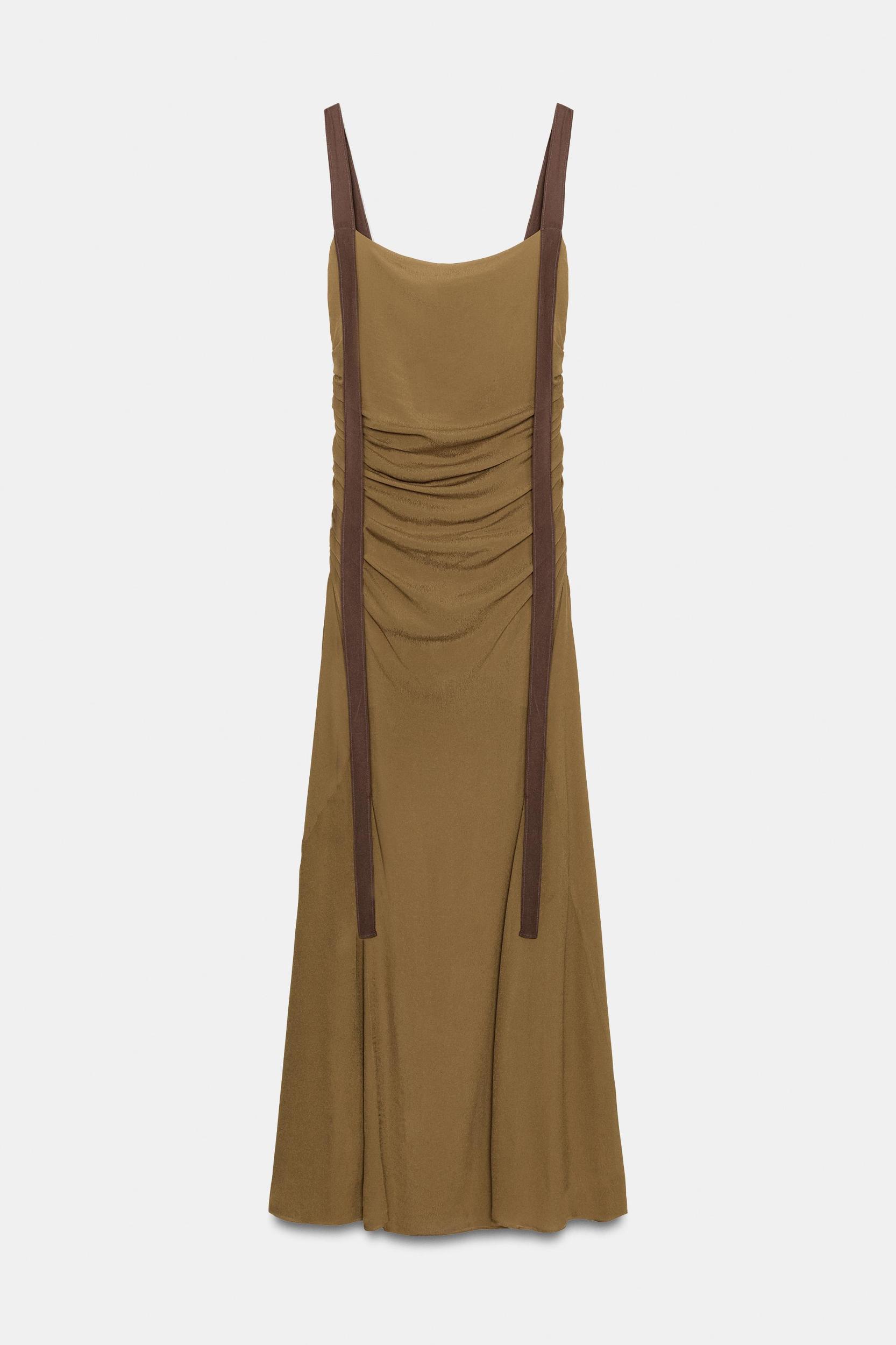 DRAPED GEORGETTE DRESS Product Image