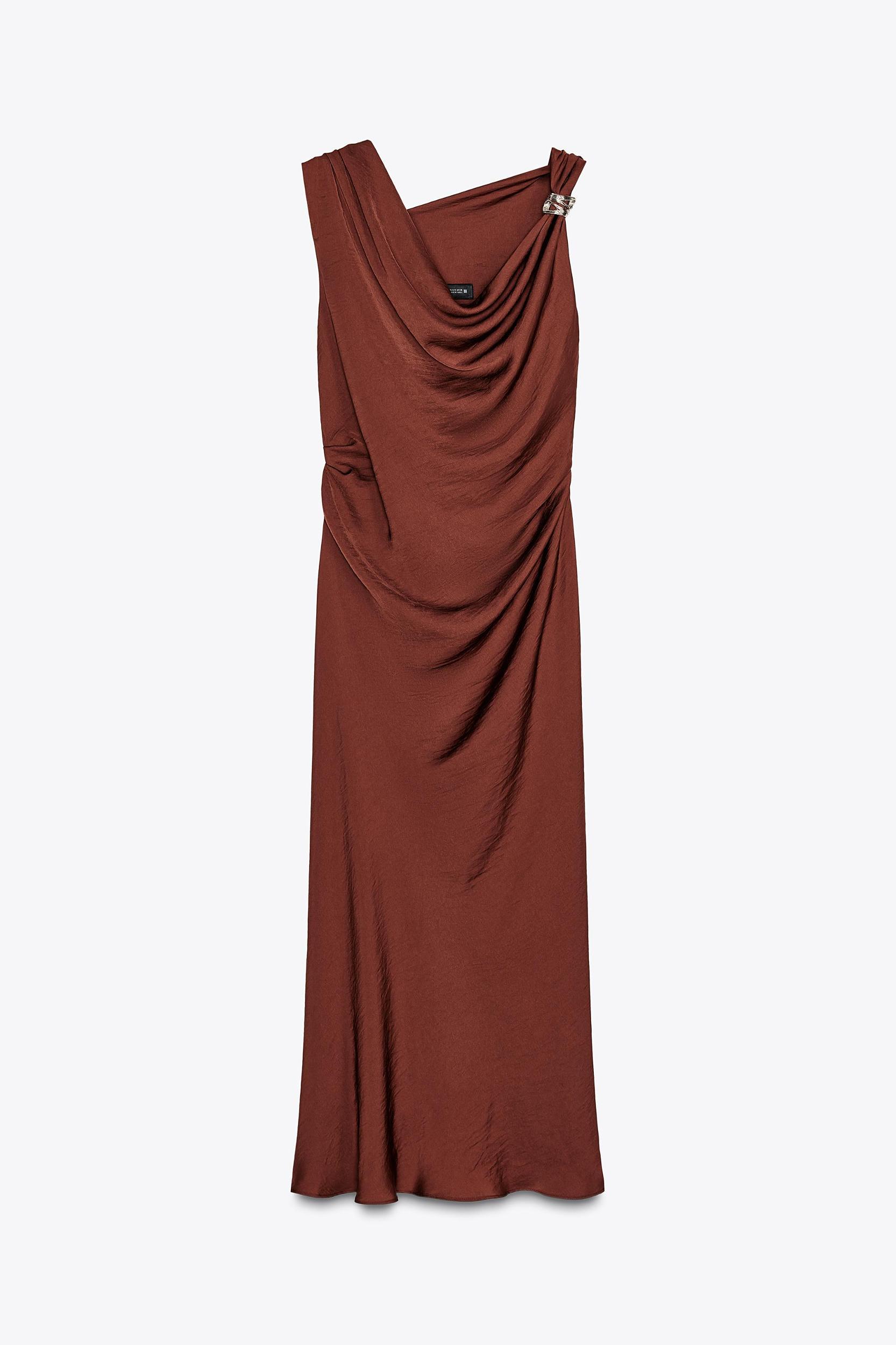 GOLDEN APPLIQUÉ MIDI DRESS Product Image