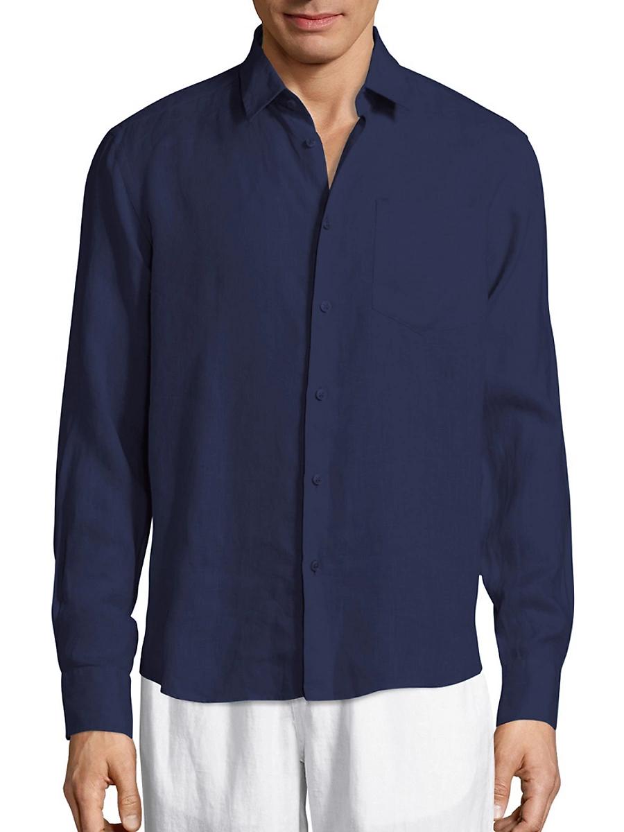 Mens Lagoon Linen Shirt Product Image