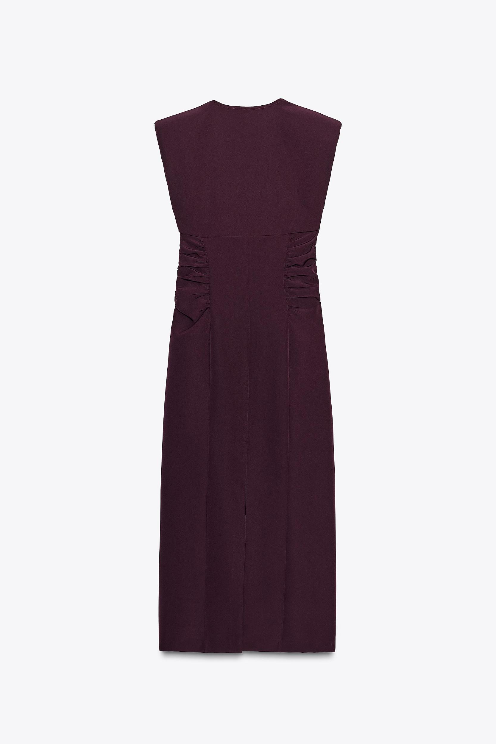 DRAPED MIDI DRESS Product Image